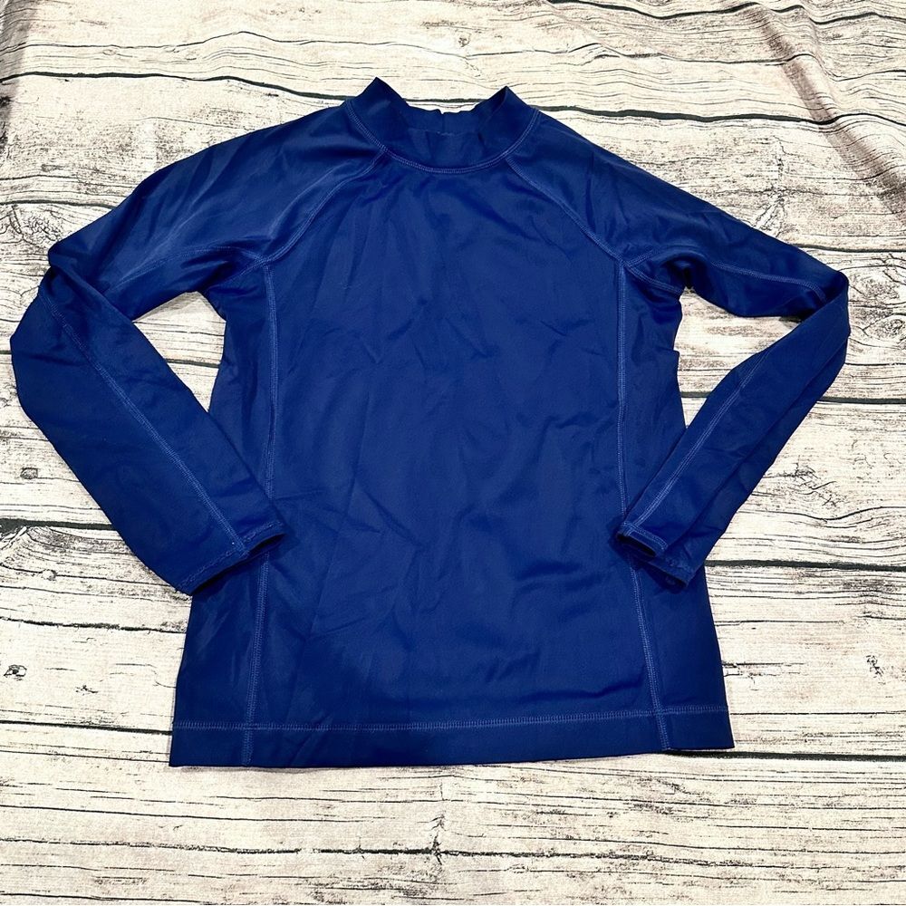 Lands' End Navy Long Sleeve Rashguard Unisex Size 8